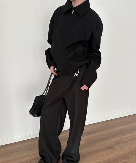 STAND COLLAR SHORT JACKET /2color