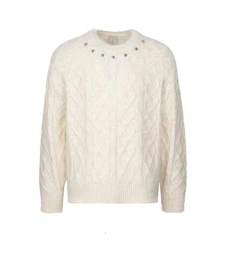 NOBLESTUD CABLE KNIT /2color