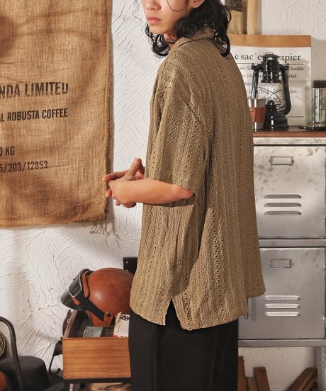 SUMMER TEXTURE KNIT SHIRT /3color
