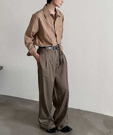 URBAN FLOW STRIPE SHIRT /2color