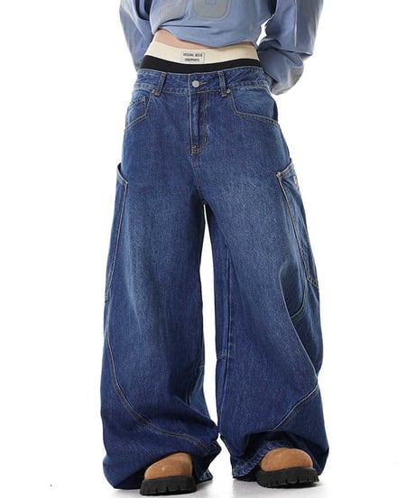BARREL LEG WORK DENIM /2color