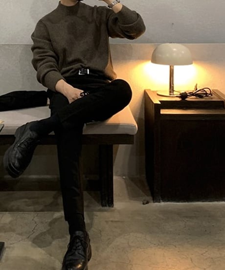 BASIC MOCK NECK KNIT /3color