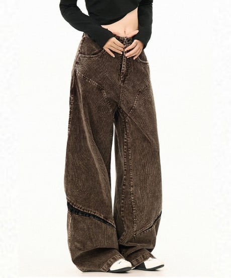 CORDVAULT WIDE PANTS  /2color