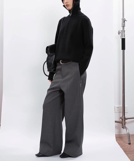 COOL EDGE HALF ZIP KNIT /2color