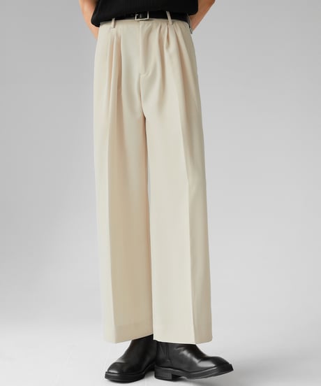 LOOSE DRAPE TUCK PANTS /3color