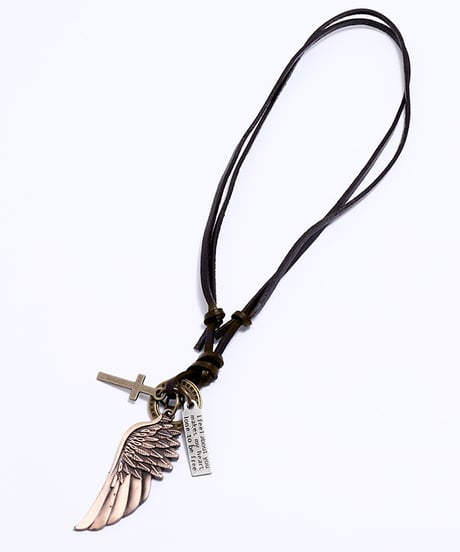 VINTAGE WING LEATHER NECKLACE