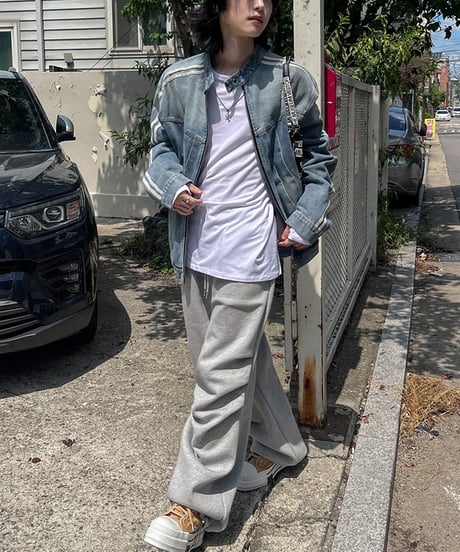 VINTAGE TRACK DENIM JACKET