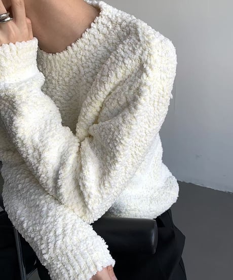 LOOSE CLOUD KNIT PULLOVER /2color