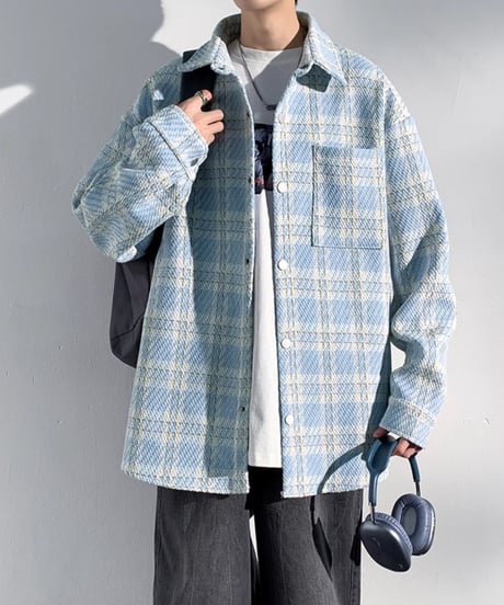 SPRING CHECK SHIRT JACKET /2color