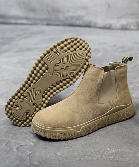 SIDE GORE LEATHER BOOTS /2color