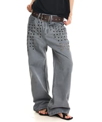 EYELETSTORM LOOSE DENIM