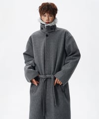 LUXFUR WOOL COAT /3color