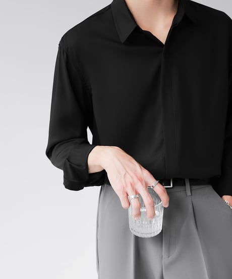 HIGH-END LOOSE DRAPE SHIRT /3color