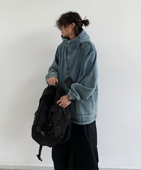 STREET HOODIE DENIM JACKET