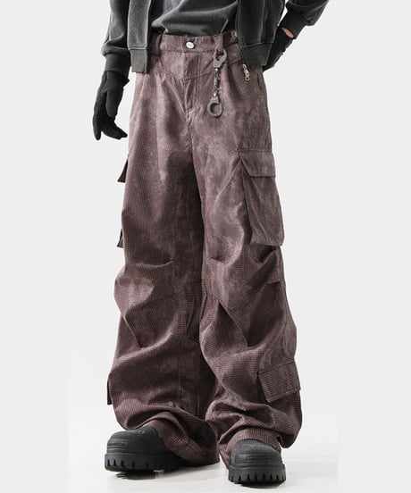 WIDE LEG CARGO PANTS /2color