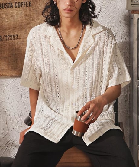 SUMMER TEXTURE KNIT SHIRT /3color