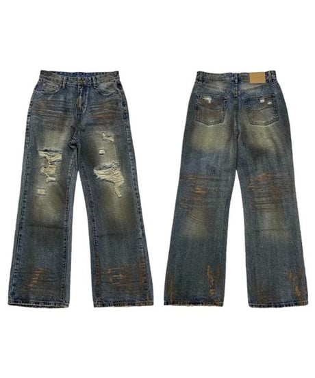 VINTAGE LOOSE DISTRESSED JEANS