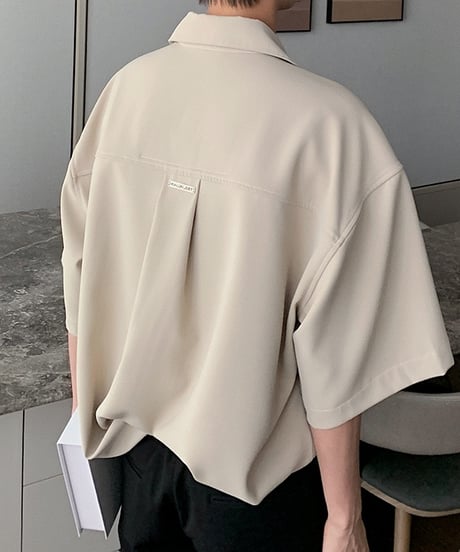 LOOSE DRAPE STITCH SHIRT /5color