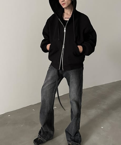 TECH MELTON HOODIE JACKET /2color