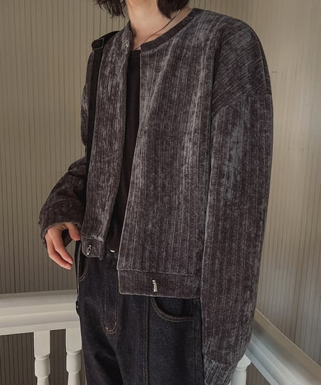 VELVET NOIR SHORT JACKET /2color