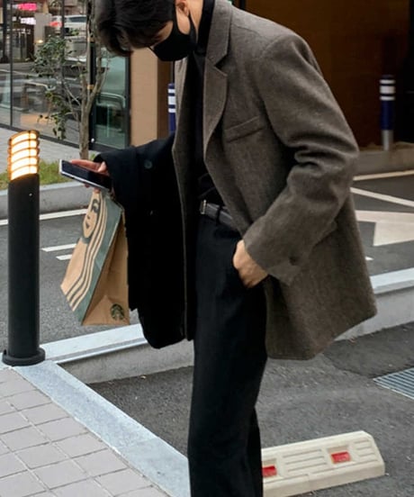 K-STYLE LOOSE WOOL JACKET