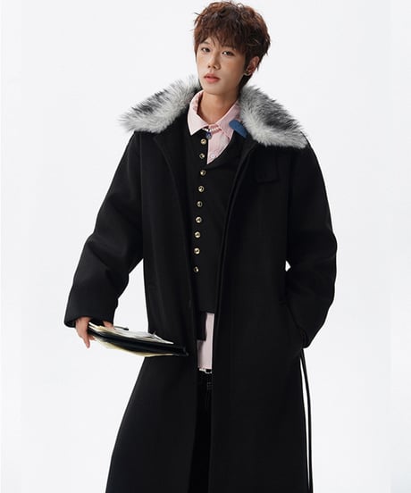 LUXFUR WOOL COAT /3color
