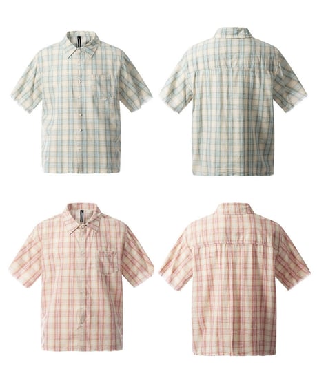 ROUGH CUT PLAID SUMMER SHIRT /2color