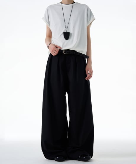 LAXPLEAT WIDE PANTS /2color