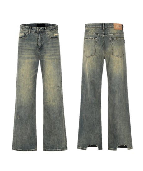 OLD WASH WIDE LEG DENIM