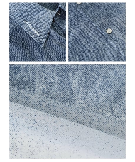 【予約販売】MISTFADE DENIM SHEER SHIRT