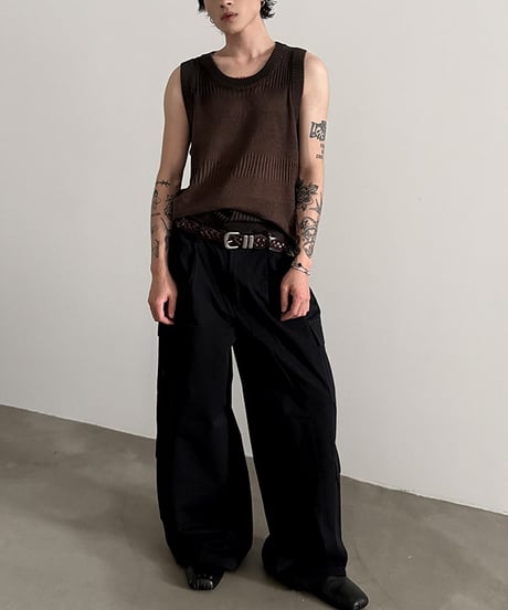 SUNFADE SLEEVELESS KNIT /2color