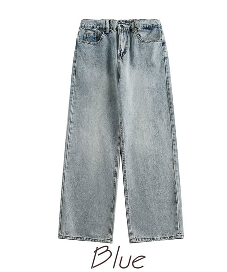 LOOSE STRAIGHT BASIC DENIM /4color