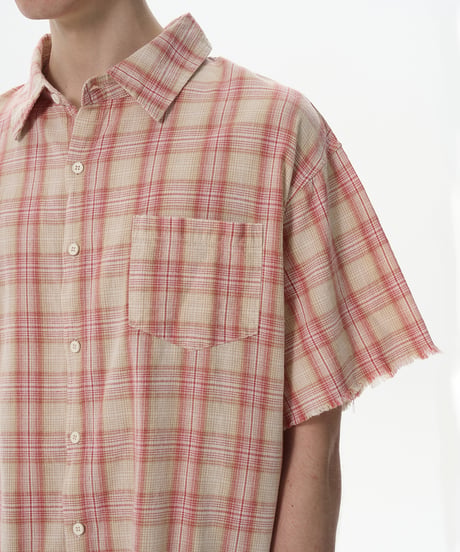 ROUGH CUT PLAID SUMMER SHIRT /2color