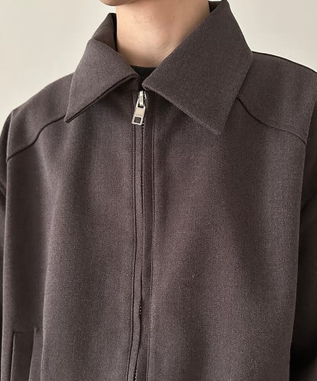 STAND COLLAR SHORT JACKET /2color