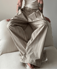 PARALLEL STRIPE WIDE PANTS /2color