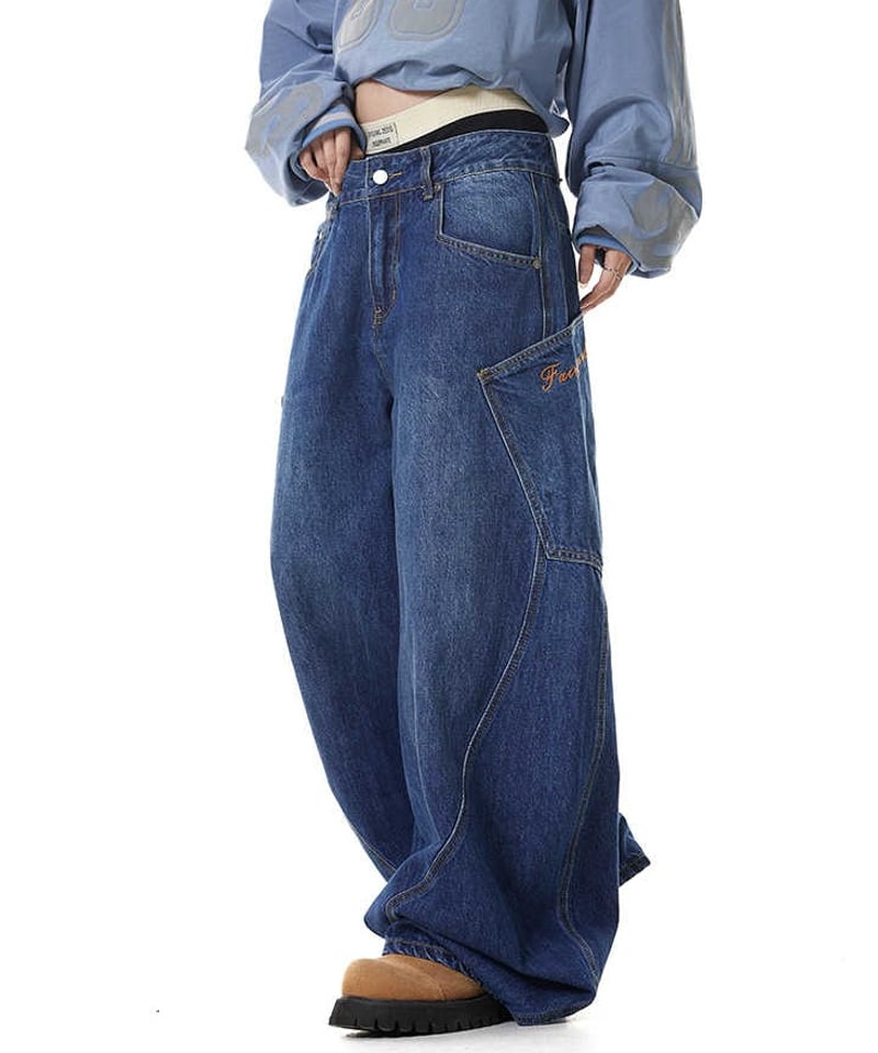 BARREL LEG WORK DENIM /2color | Urban Edge