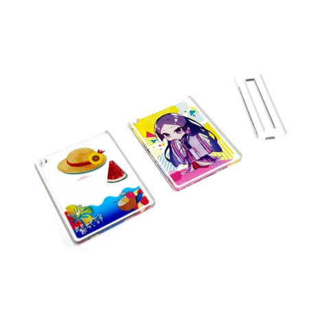 紫式部 着せ替えアクリルWキーホルダー スタンド付き