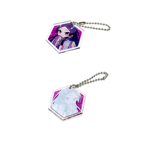 紫式部と平安の偉人 ミニアクリルキーホルダー | la・kura shop（ラ