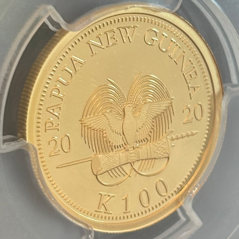 限定400枚】2020年 パプアニューギニア 100キナ金貨 PR70DCAM 極楽鳥 |