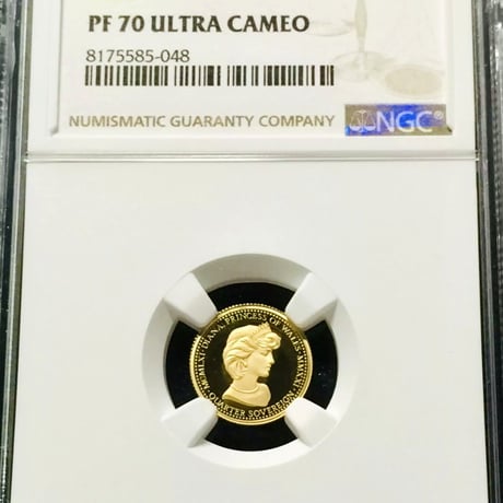 2021 ダイアナ妃 生誕60周年記念 1/4ソブリン金貨 アセッション島 NGC