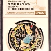 2015 イギリス エリザベス2世 最長在位 10ポンド 5オンス銀貨 PF70 NGC