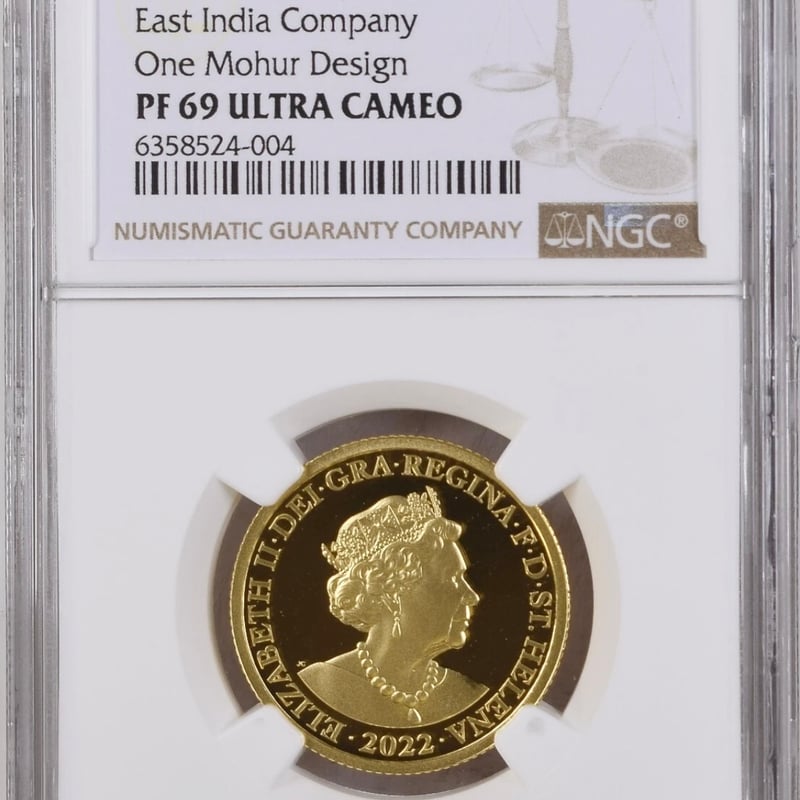 2022年 モハール 金貨 NGC PF69 ULTRA CAMEO イギリス領セントヘレナ