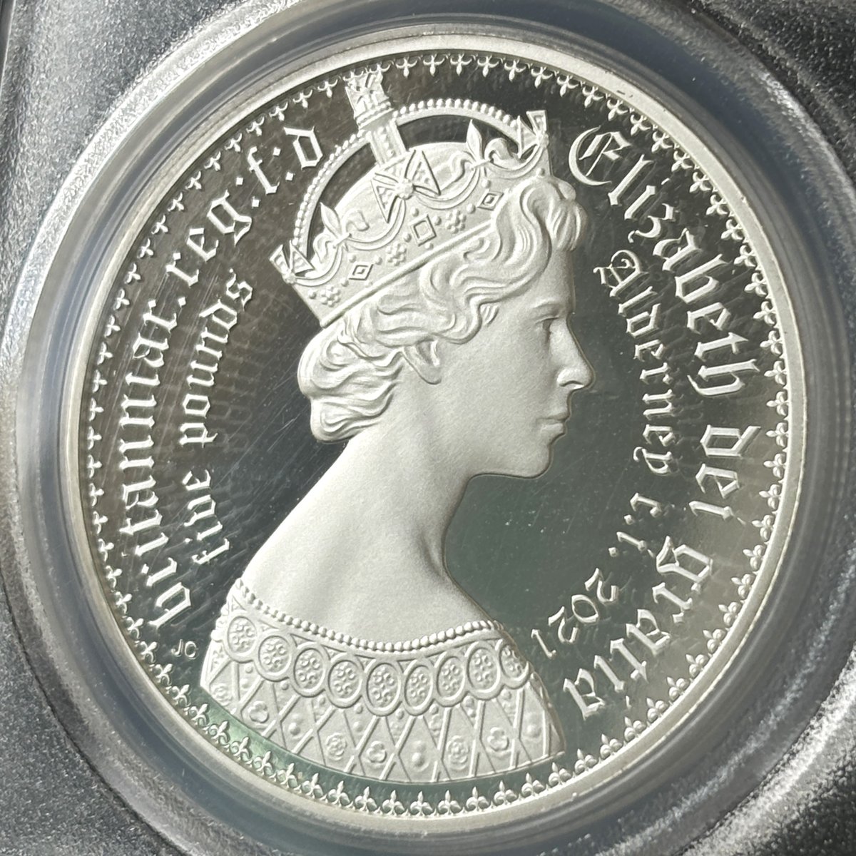 2000 CENTENARY YEAR ピエフォー 5ポンド銀貨② 2000 CENTENARY YEAR ピエフォー 5ポンド銀貨②