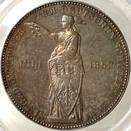 ドイツ1780年ニュルンベルク都市景観ターラー銀貨AU DETAILS ドイツ ニュルンベルク 1765年 ターラー銀貨 NGC AU58 都市景観