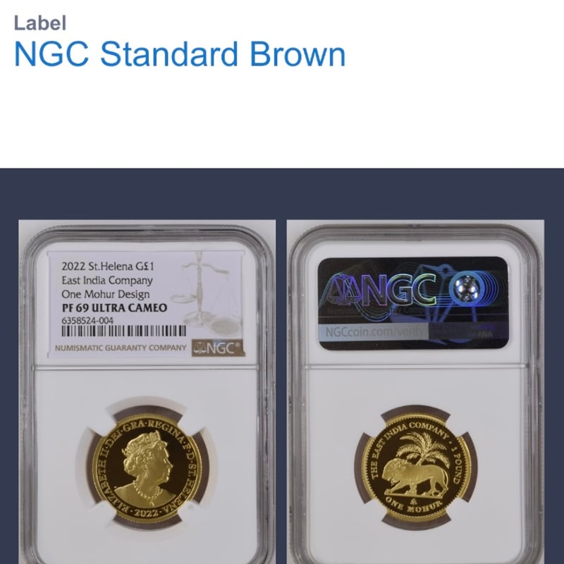 2022年 モハール 金貨 NGC PF69 ULTRA CAMEO イギリス領セントヘレナ