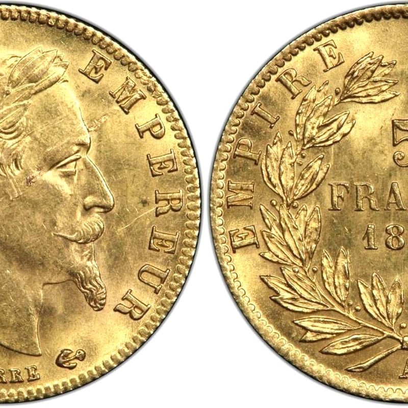 高鑑定！！1862-A ナポレオン3世(有冠) 20フラン金貨　MS64 高鑑定！！1862-A ナポレオン3世(有冠) 20フラン金貨 MS64