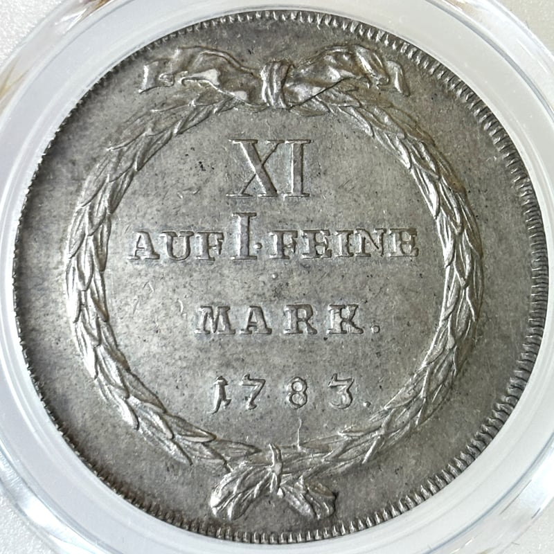 PCGS 最高鑑定品】1783 スイス チューリッヒ ターラー 銀貨 AU55 | Coin