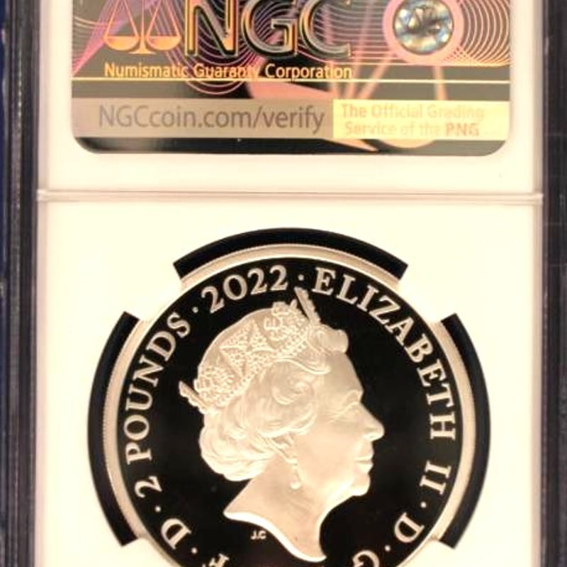2022年 イギリス ピーターラビット 120周年記念 £2銀貨 NGC PF69 ULTRA