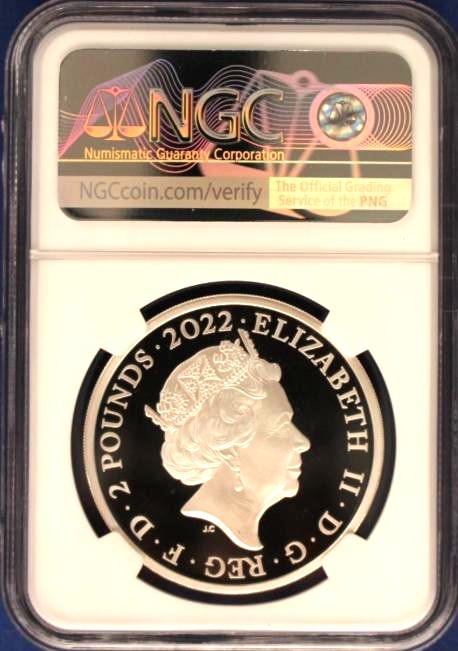 2022年 イギリス ピーターラビット 120周年記念 £2銀貨 NGC PF69 ULTRA