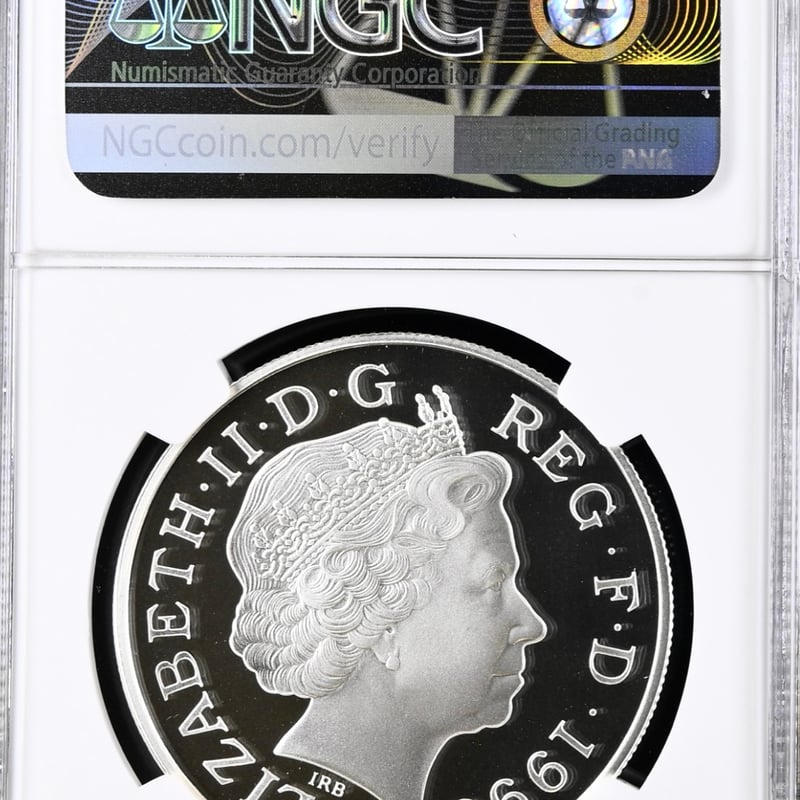 NGC PF66 ULTRA CAMEO 1999 ダイアナ妃 5ポンド白銅貨 NGC PF66 ULTRA CAMEO 1999 ダイアナ妃 5ポンド白銅貨